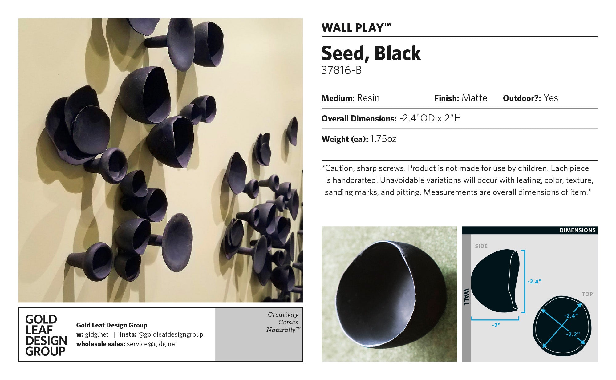 Wall Play™: Seed, Black
