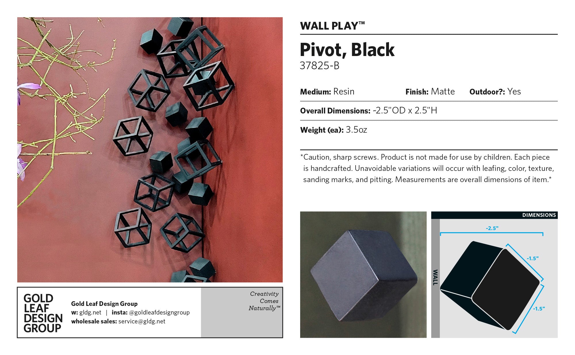 Wall Play™: Pivot, Black
