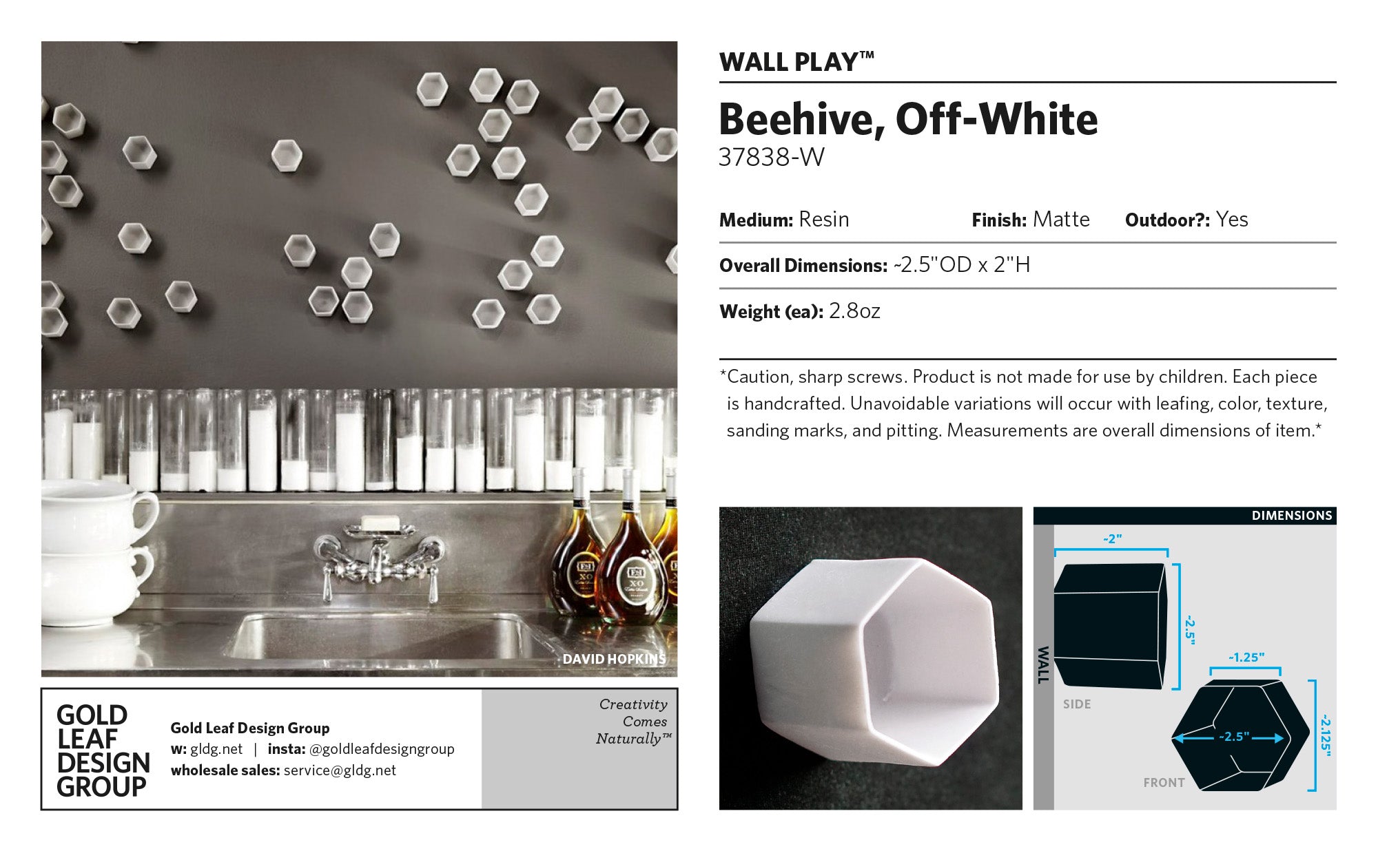 Wall Play™: Beehive, Off-White