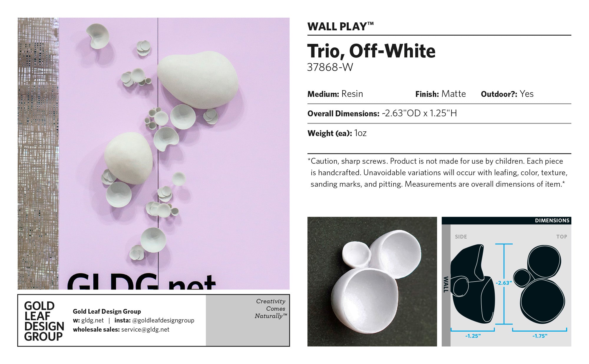 Wall Play™: Trio, Off-White