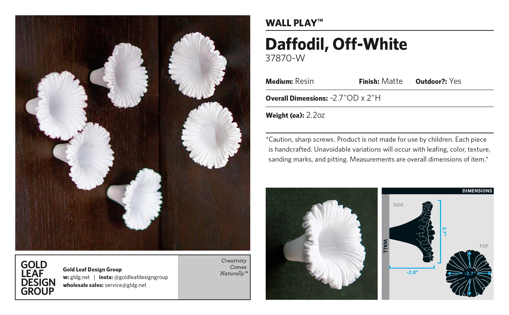 Wall Play™: Daffodil, Off-White