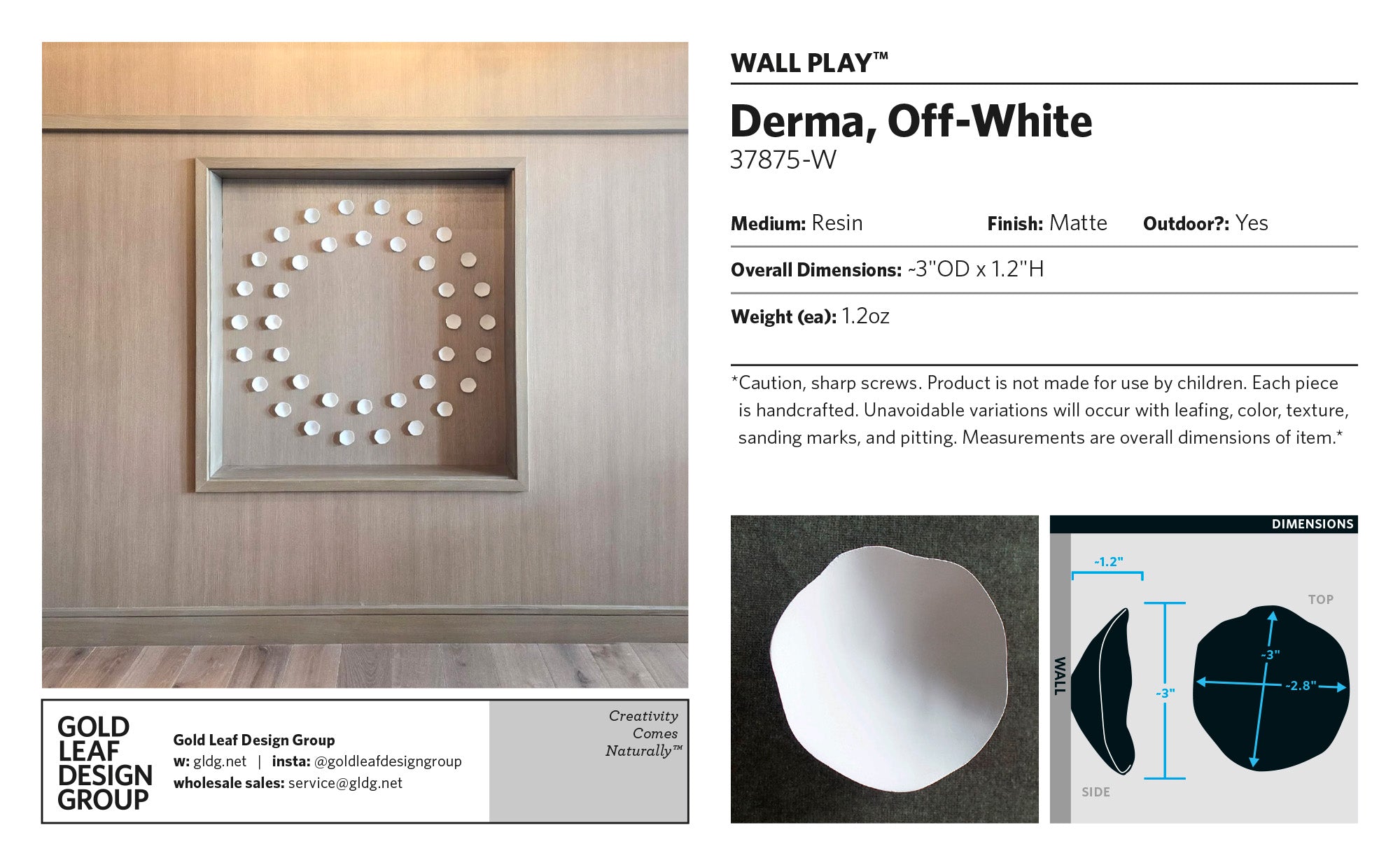 Wall Play™: Derma, Off-White