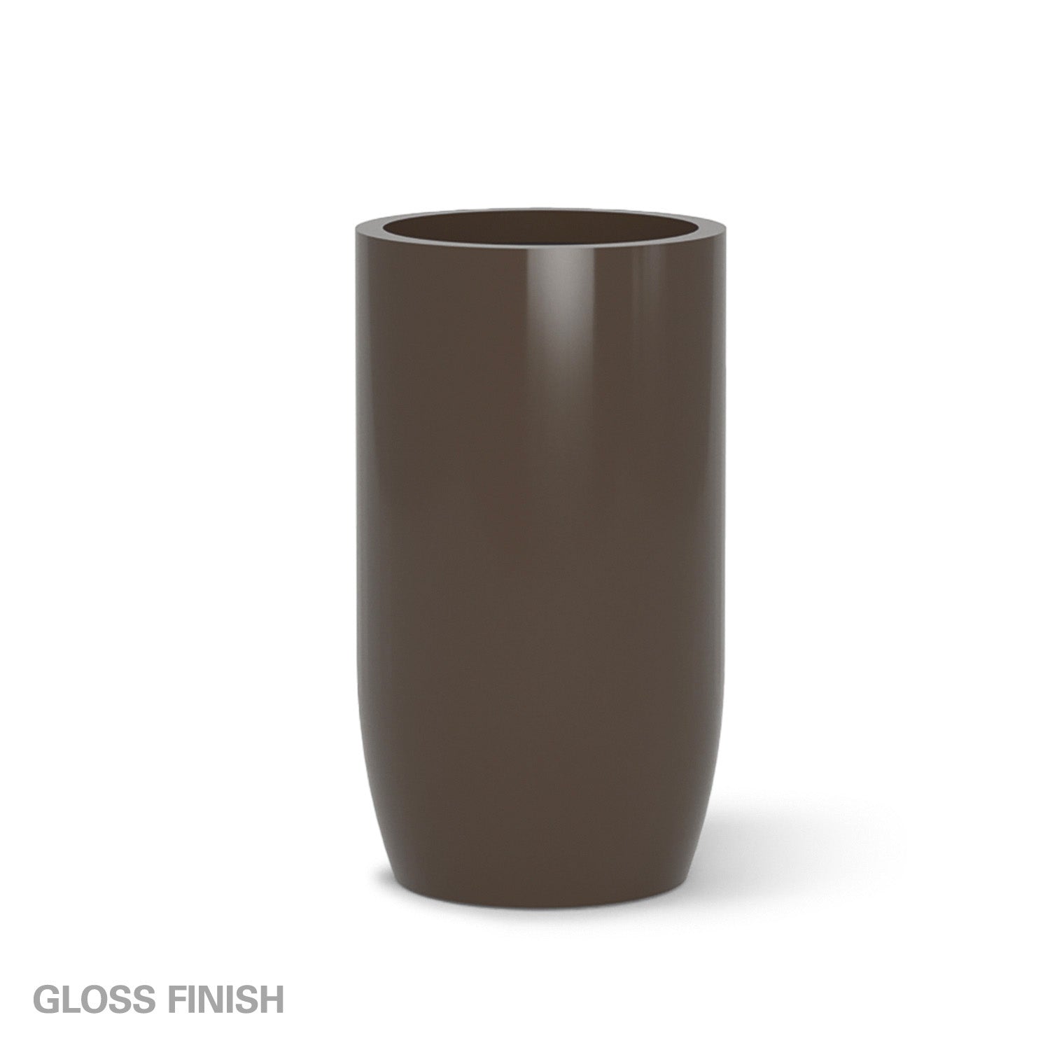 Fiberglass: Barrel 32.6"H Planter, Brown DK