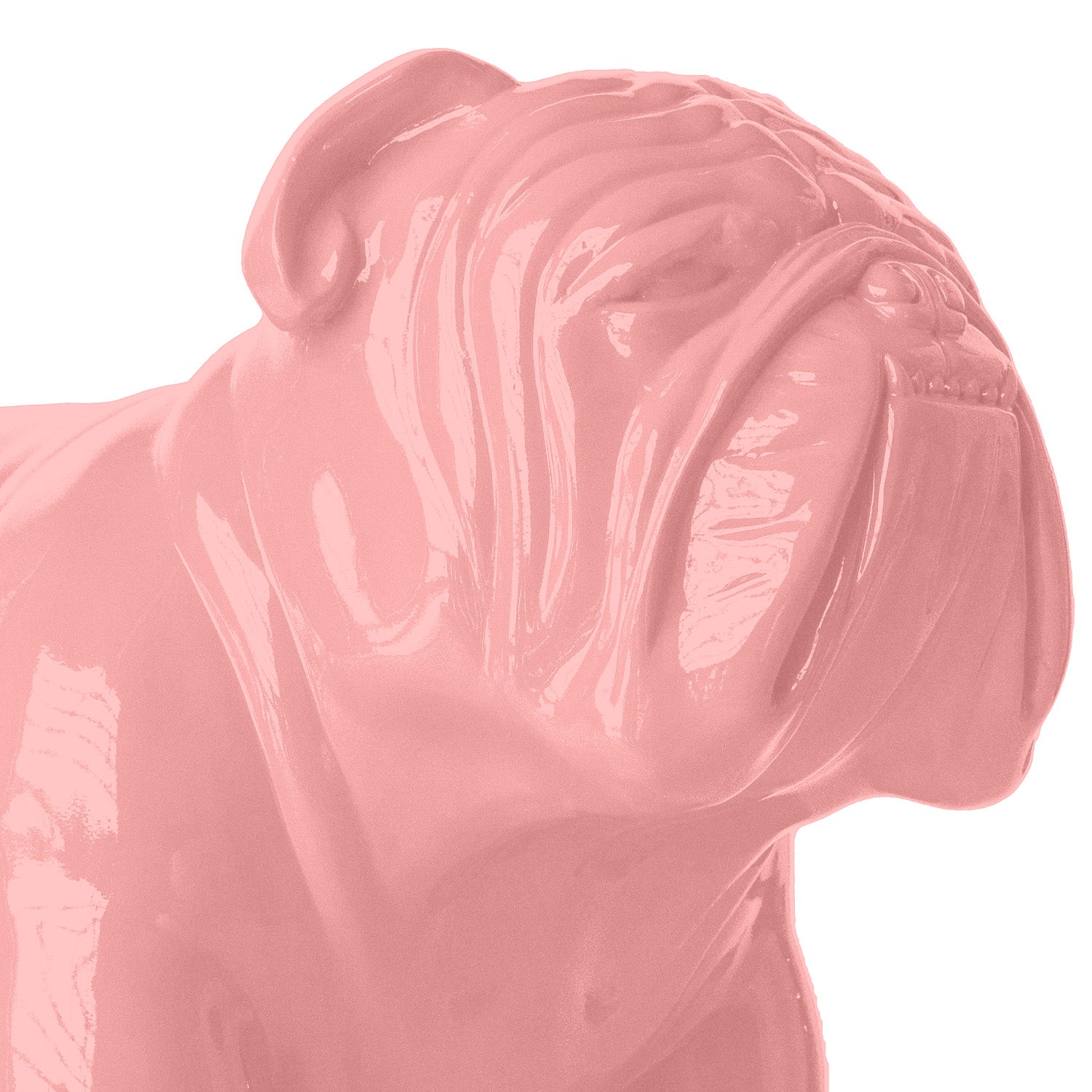 Bulldog Sculpture, Light Pink, MD