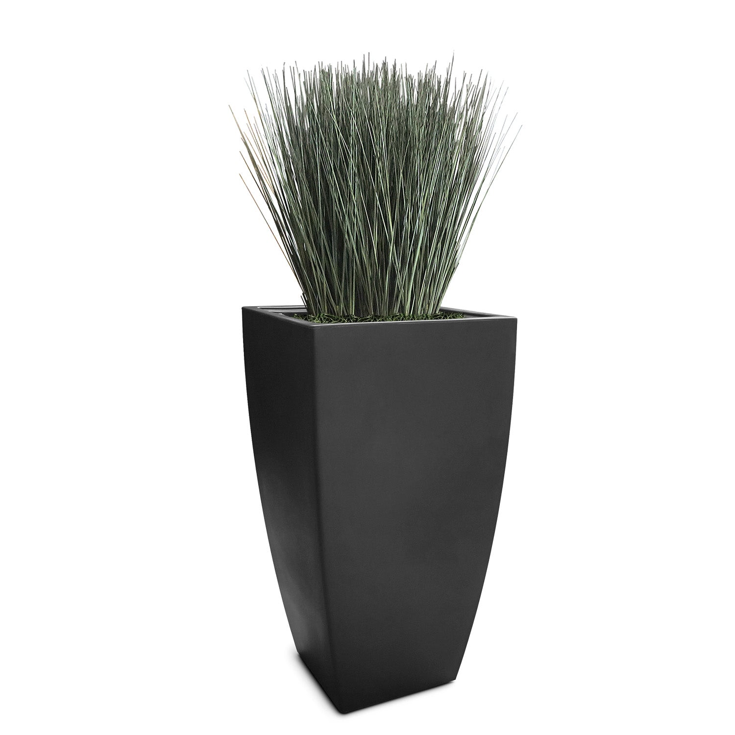 Distressed Texture: Cascade Black, 32”H Planter