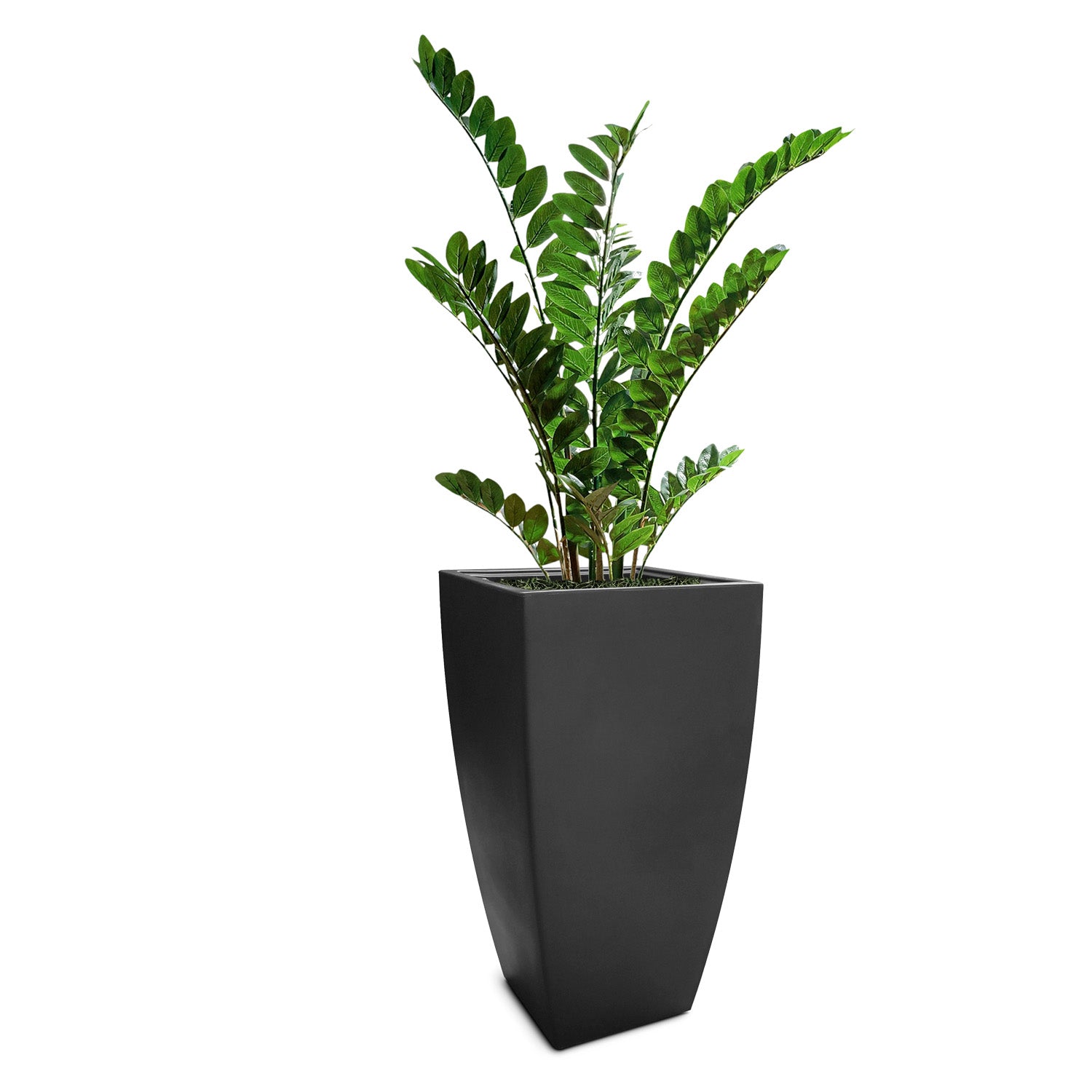 Distressed Texture: Cascade Black, 32”H Planter