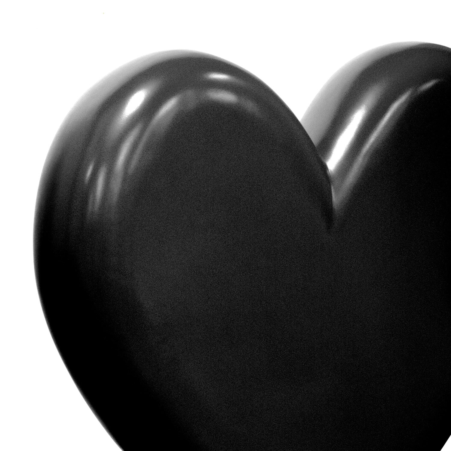 Heart Throb Sculpture, Black