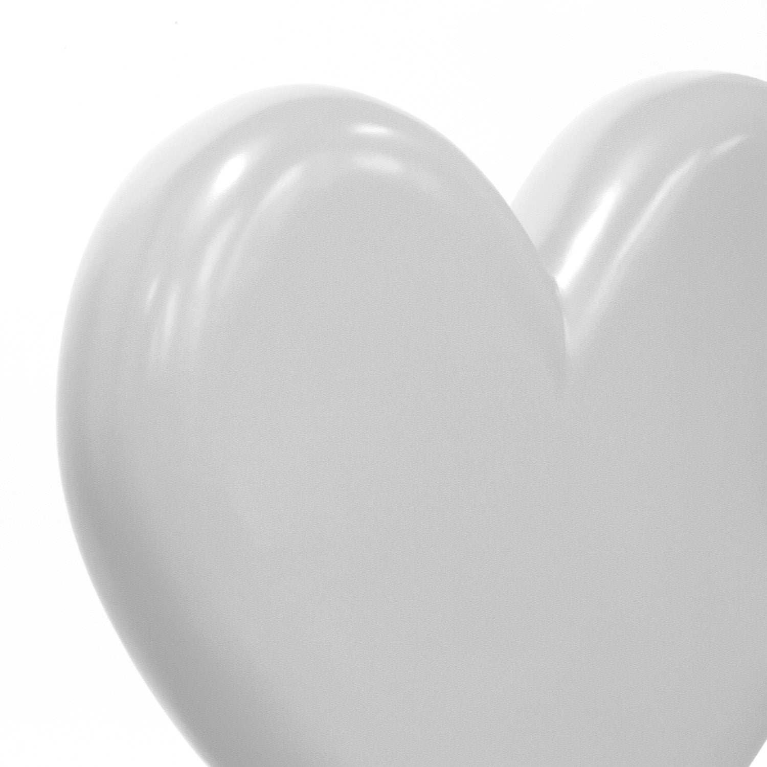 Heart Throb Sculpture, White