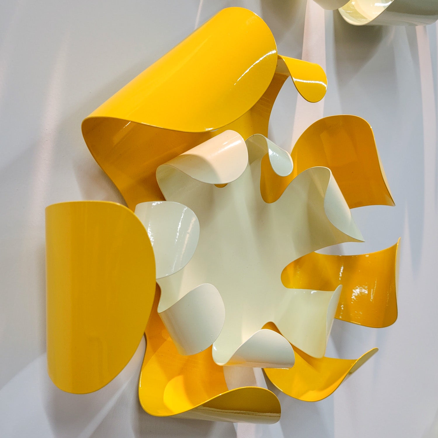 Garden 13.5"L Yellow/Cream Wall Art