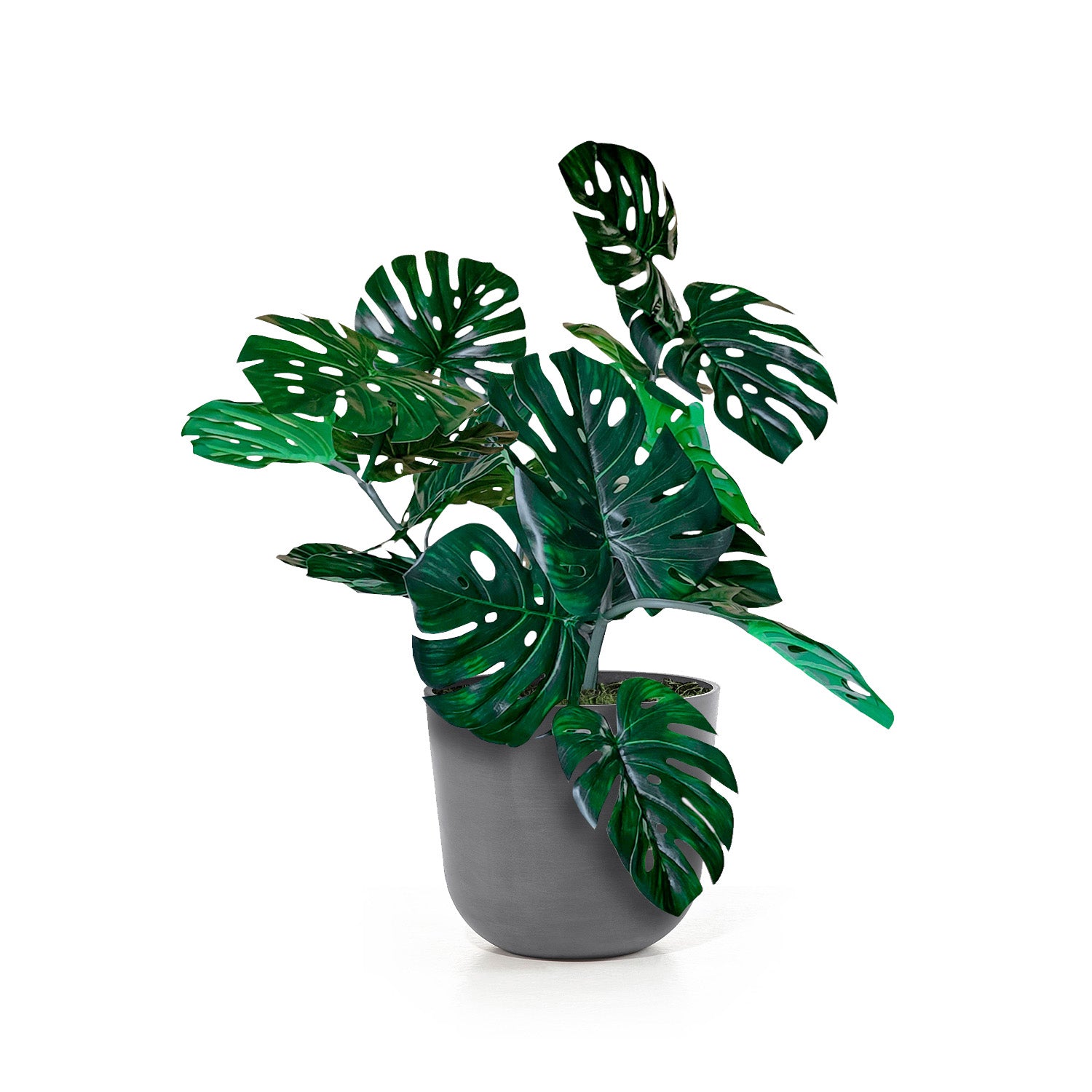 Distressed Smooth: Rotunda Grey, 12"H Planter