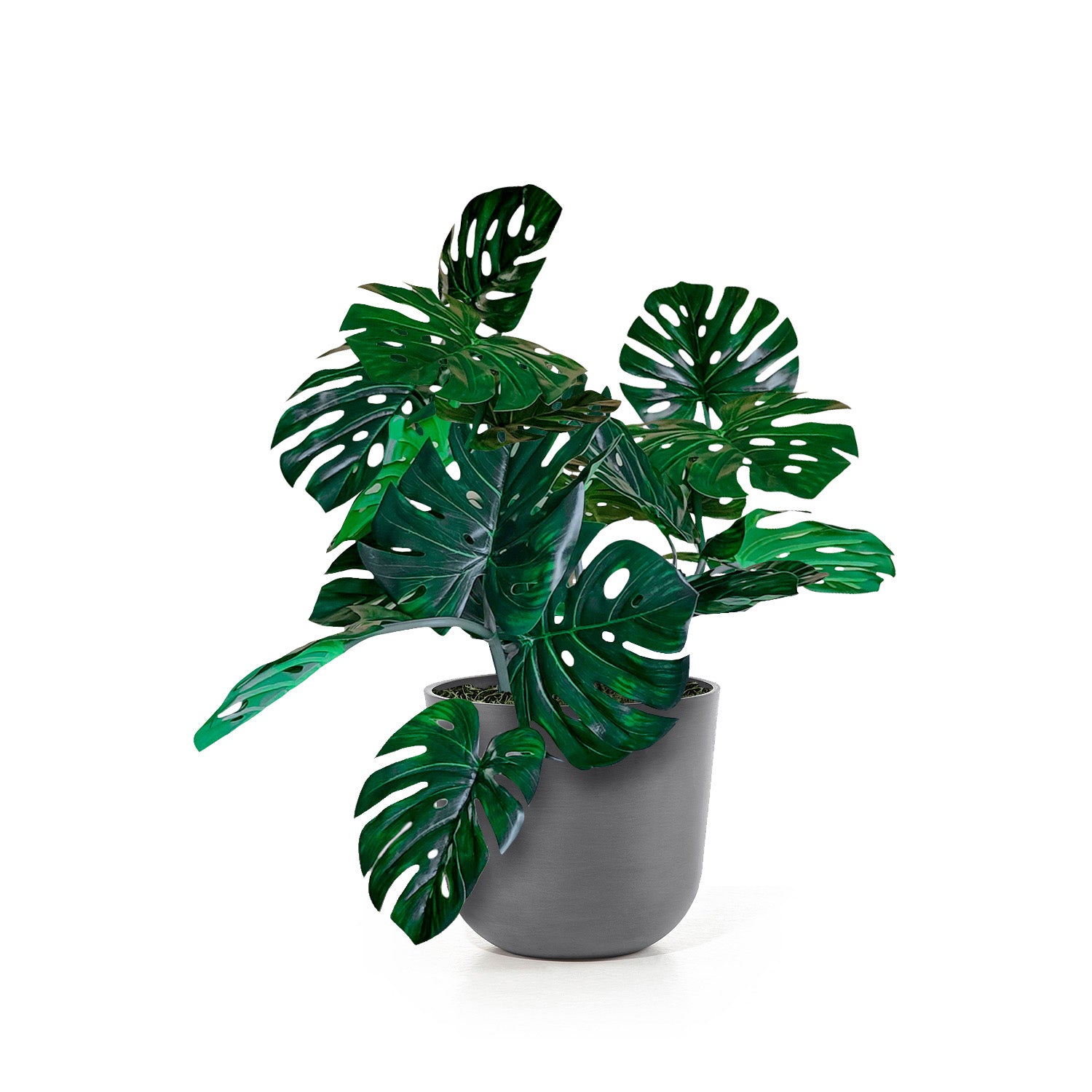 Distressed Smooth: Rotunda Grey, 12"H Planter