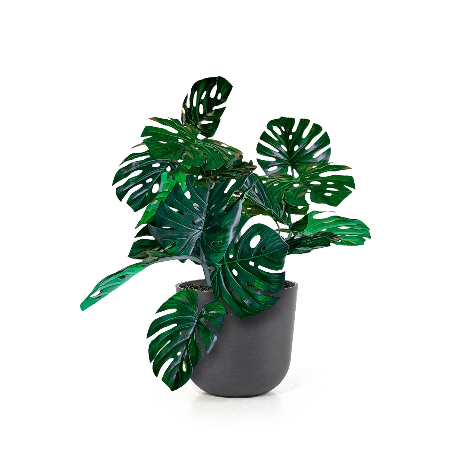 Distressed Smooth: Rotunda Grey, 12"H Planter