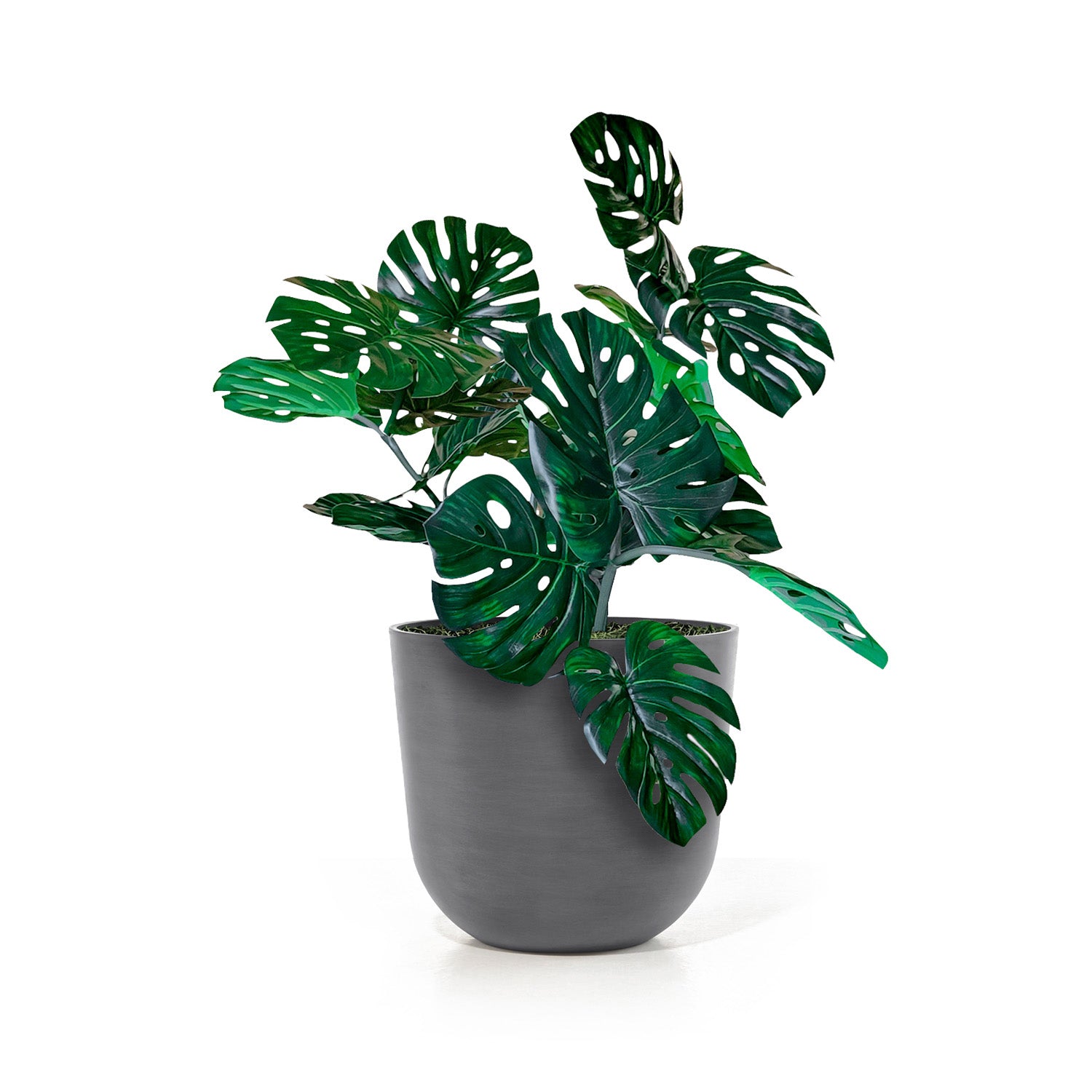 Distressed Smooth: Rotunda Grey, 15.5"H Planter