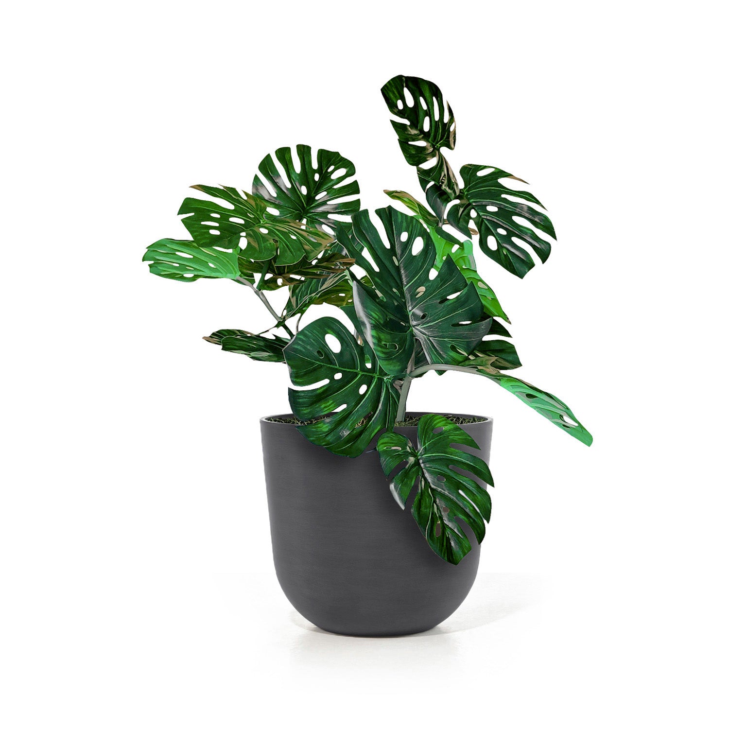 Distressed Smooth: Rotunda Grey, 15.5"H Planter