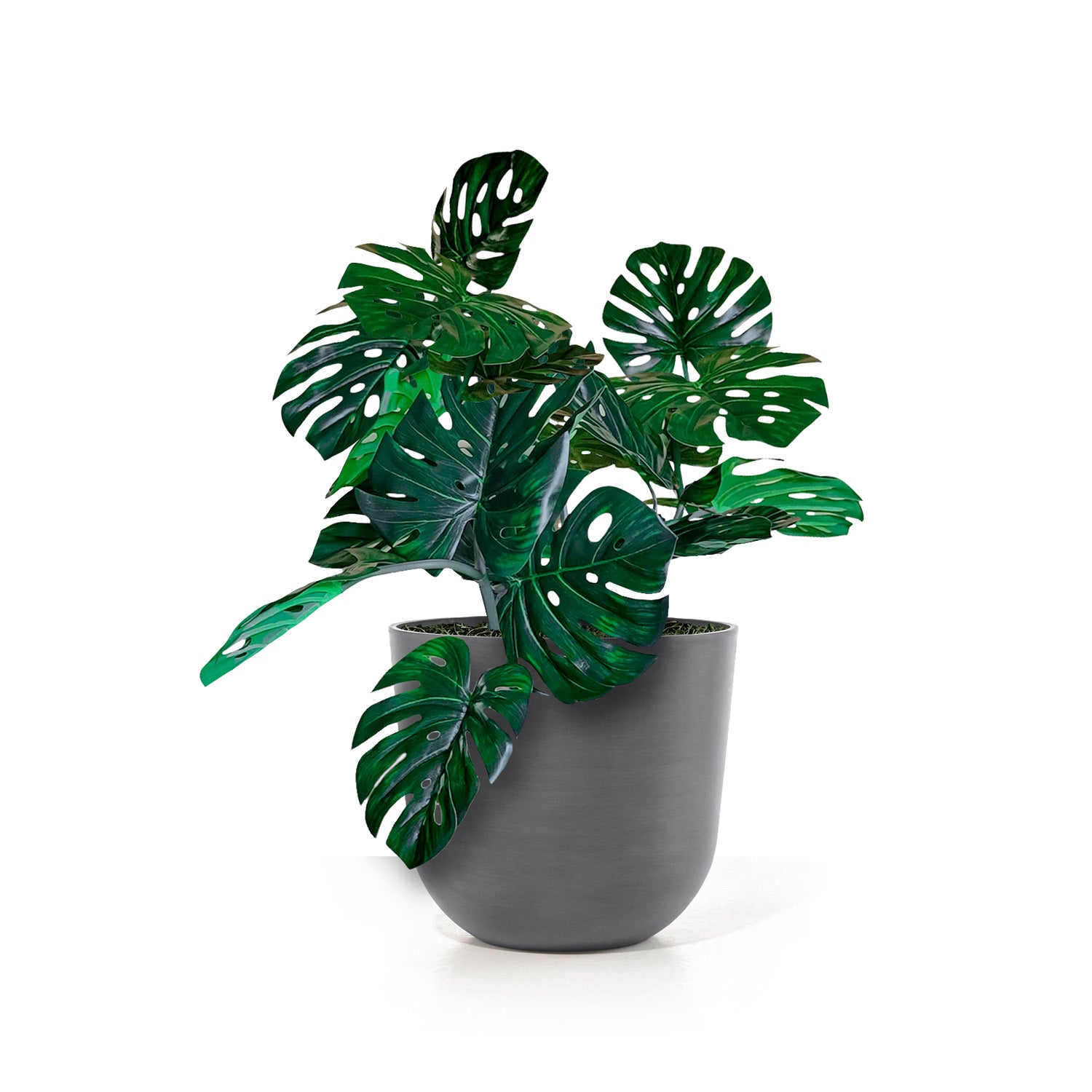 Distressed Smooth: Rotunda Grey, 15.5"H Planter