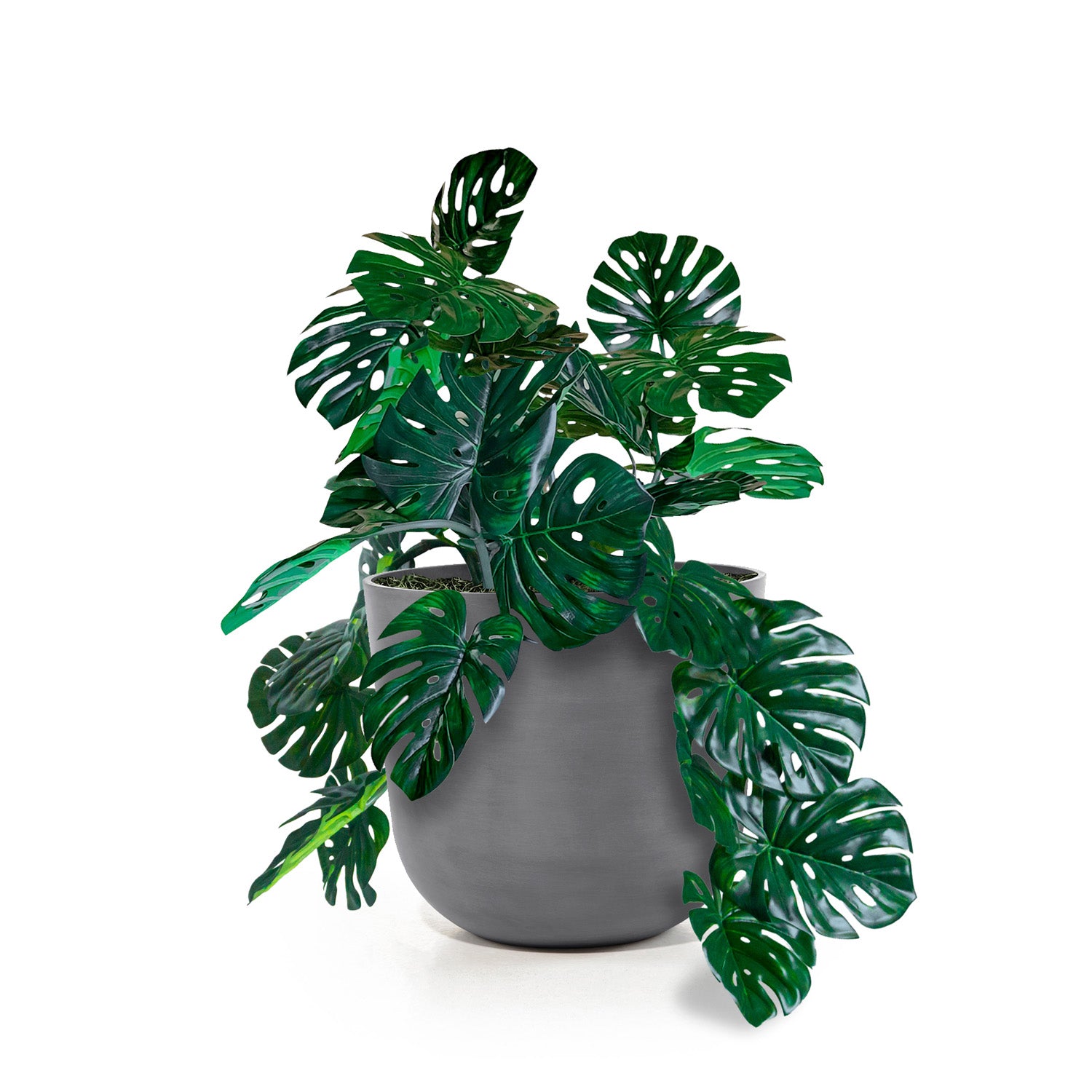 Distressed Smooth: Rotunda Grey, 19.1"H Planter