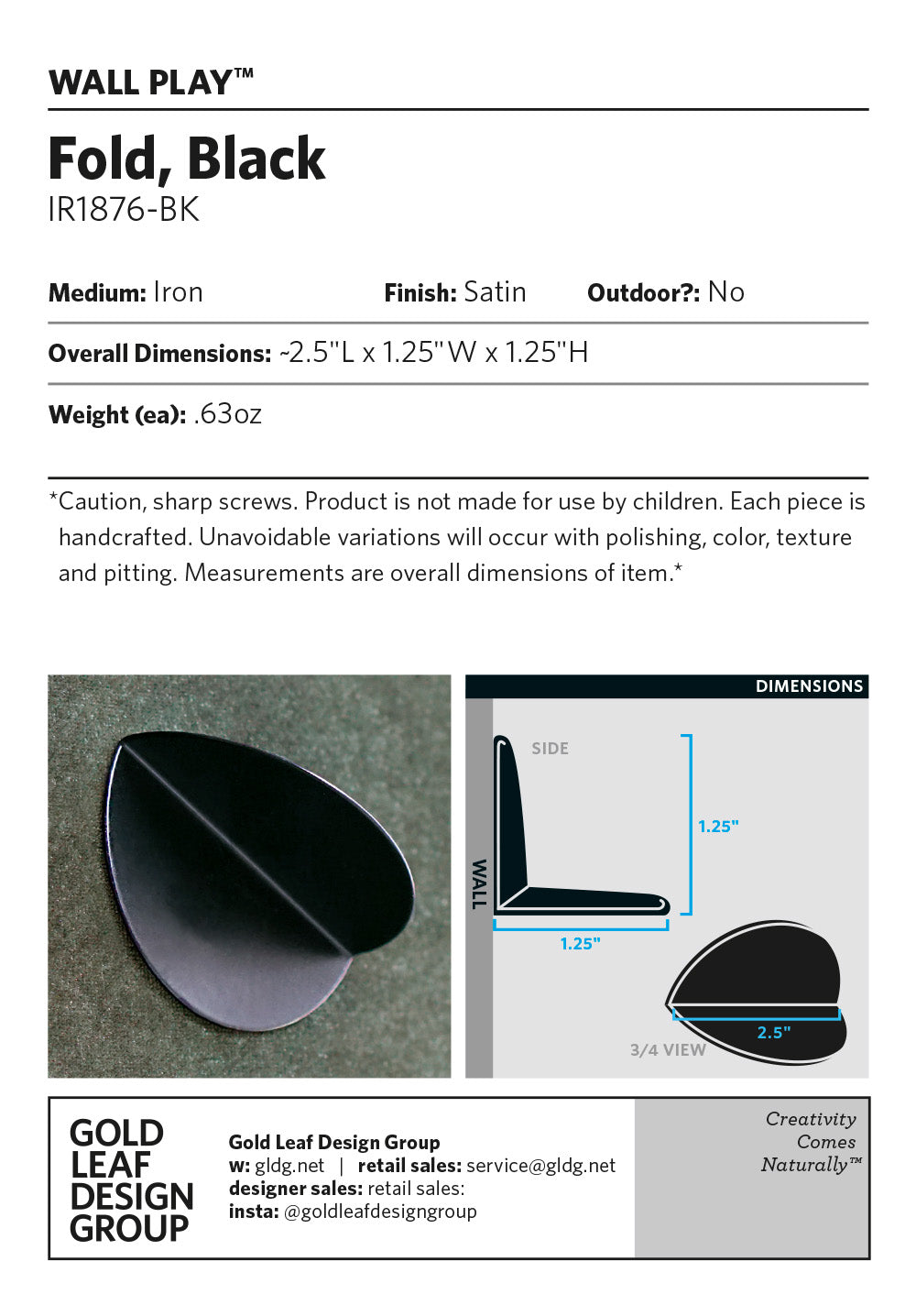 Wall Play™: Fold, Black