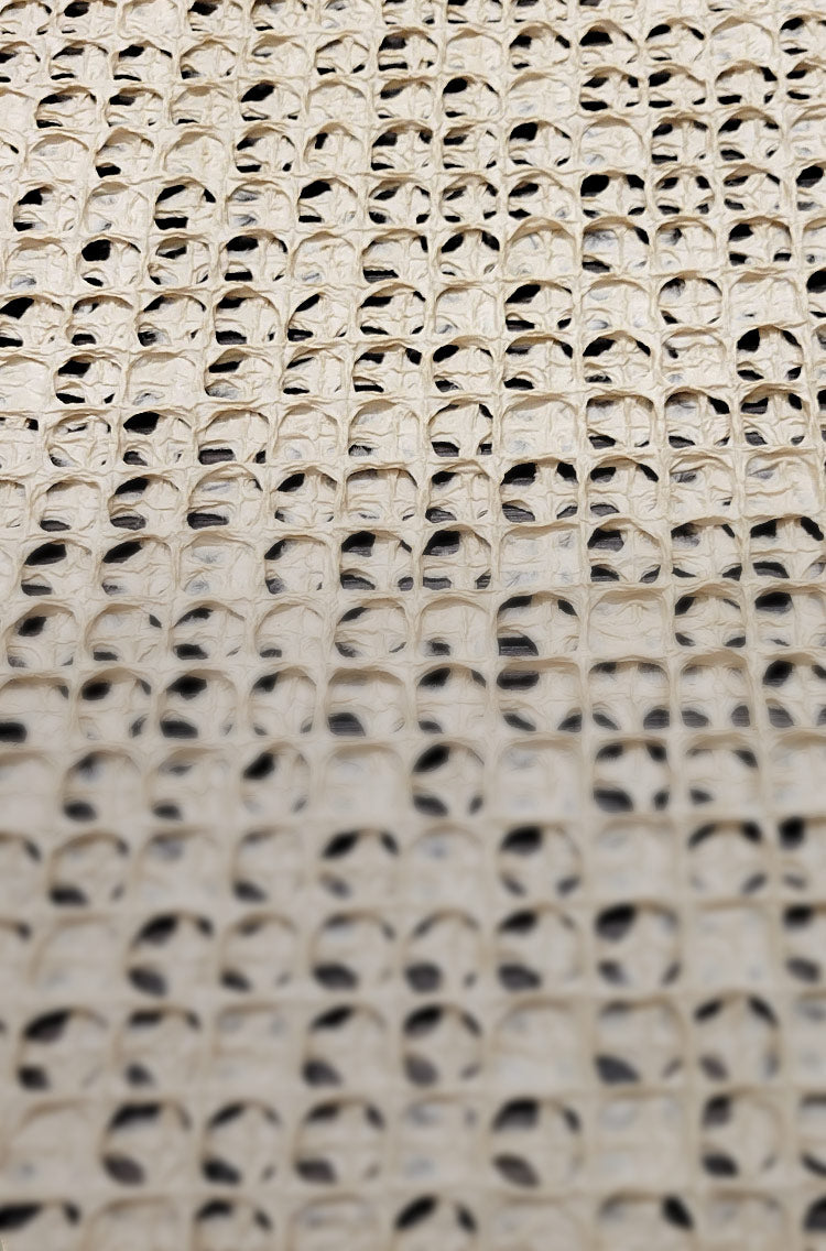 Close-up of beige colored textured Masu handmade art paper.