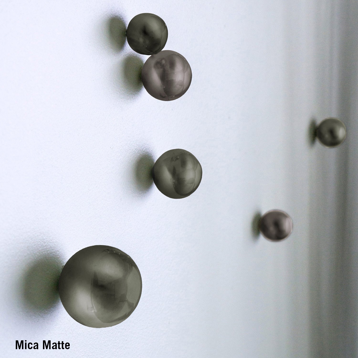 Mica Matte orb Wall Play on a white wall.