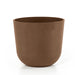 Brown plant pot on a white background