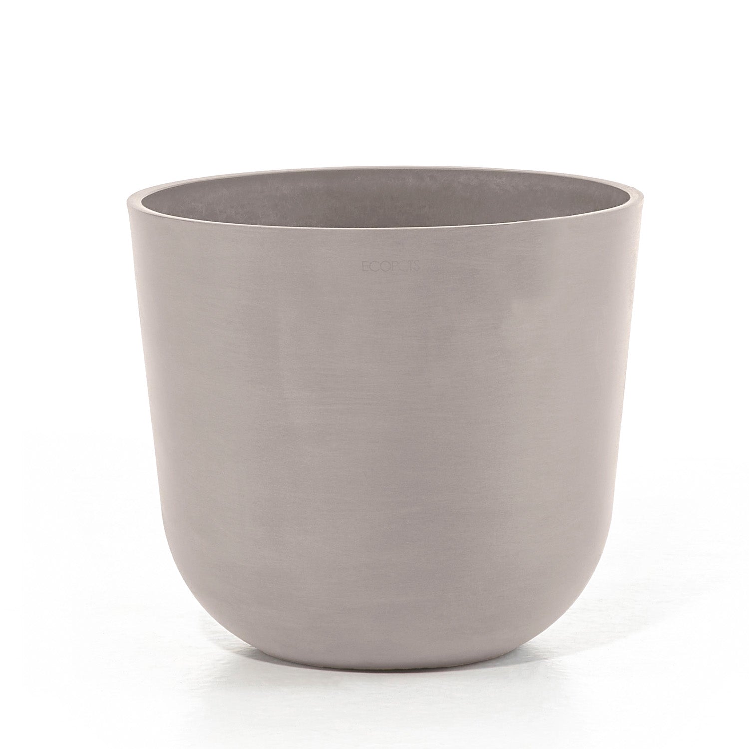 Off-white planter pot on a white background