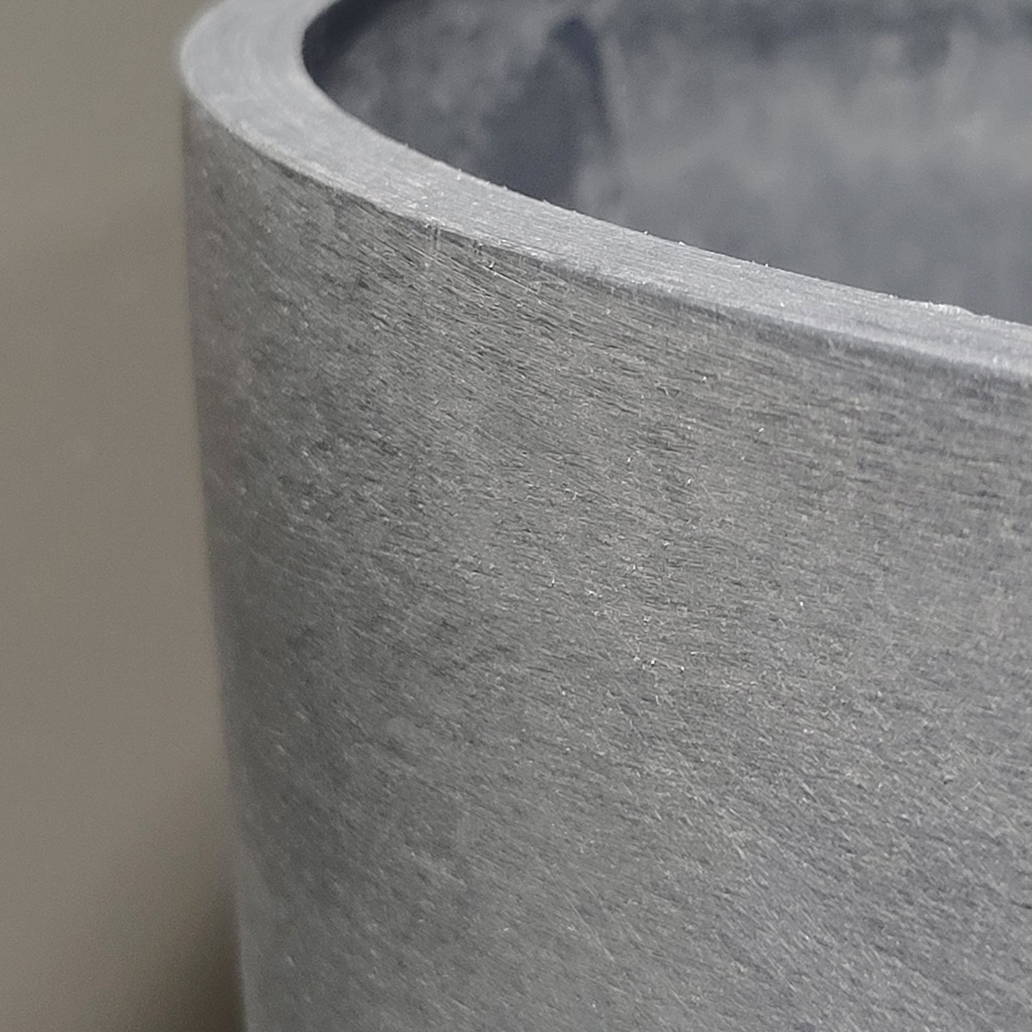 Distressed Smooth: Rotunda Grey, 15.5"H Planter