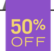 50% off