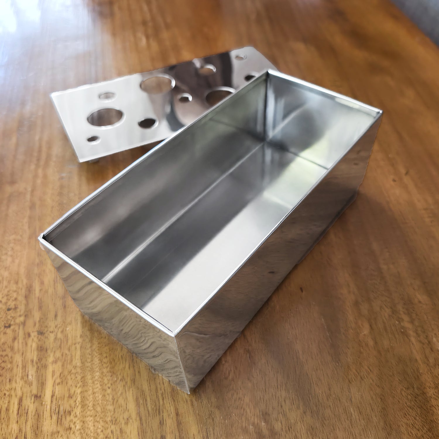 Stainless Ikebana 8"L Vase