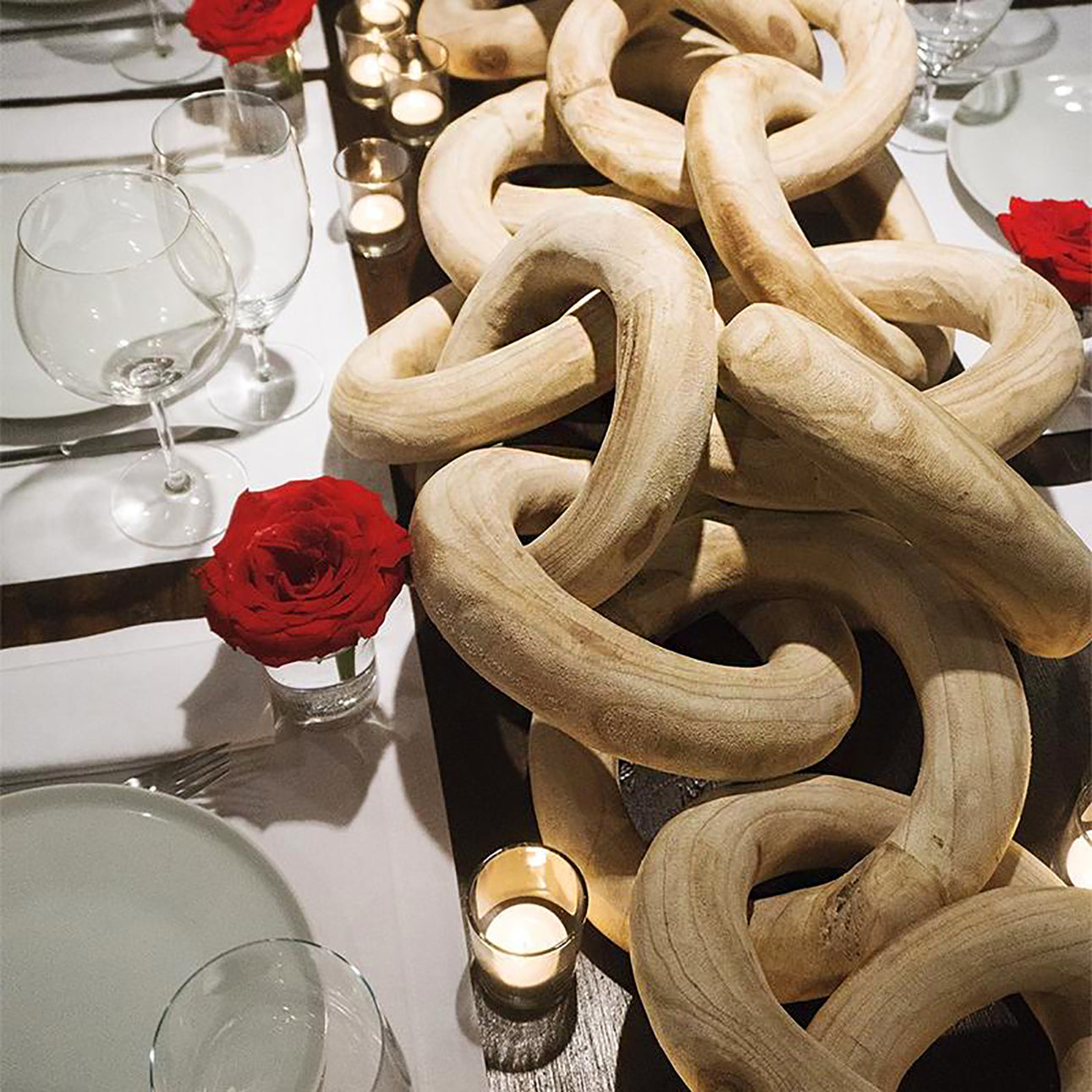 Wood Chain, 4 Link
