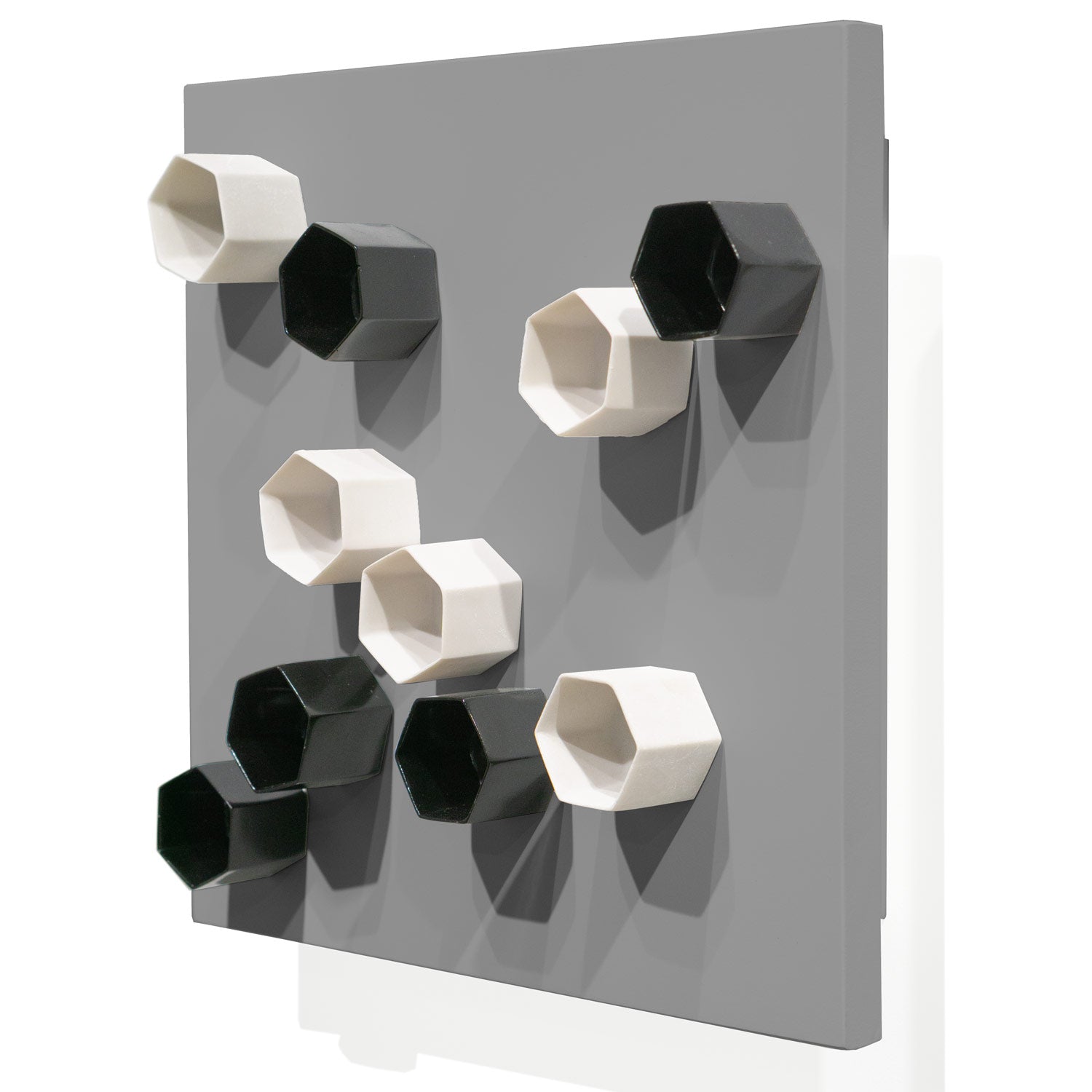 Wall Play™ Substrate Grey Dove w/ Beehive Black & Off-White