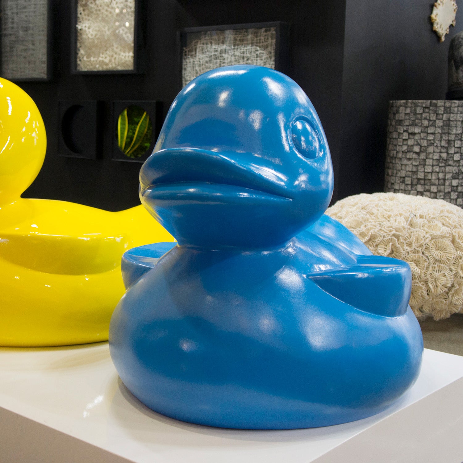Duck Sculpture, Blue