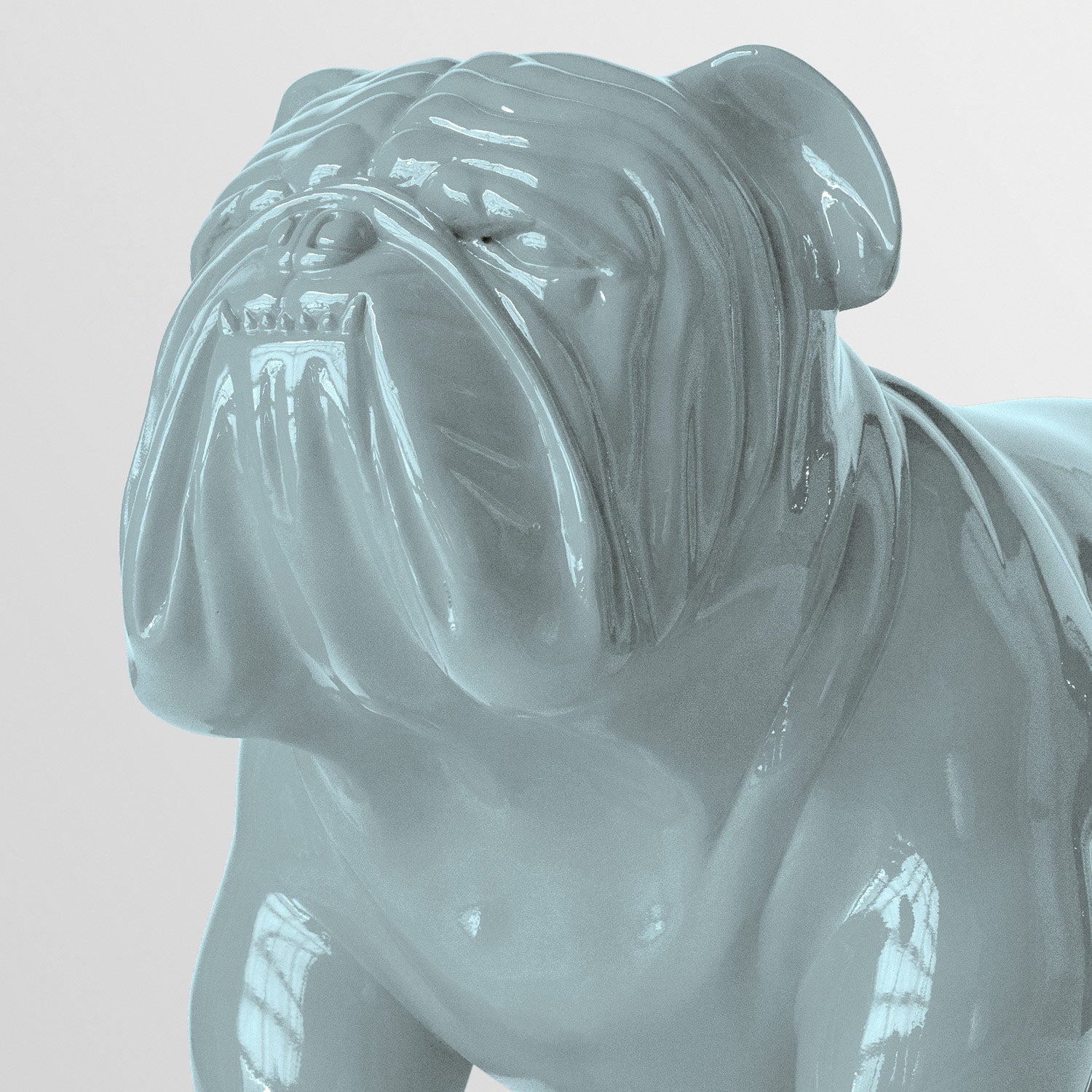 Bulldog Sculpture, Blue Smoky, MD