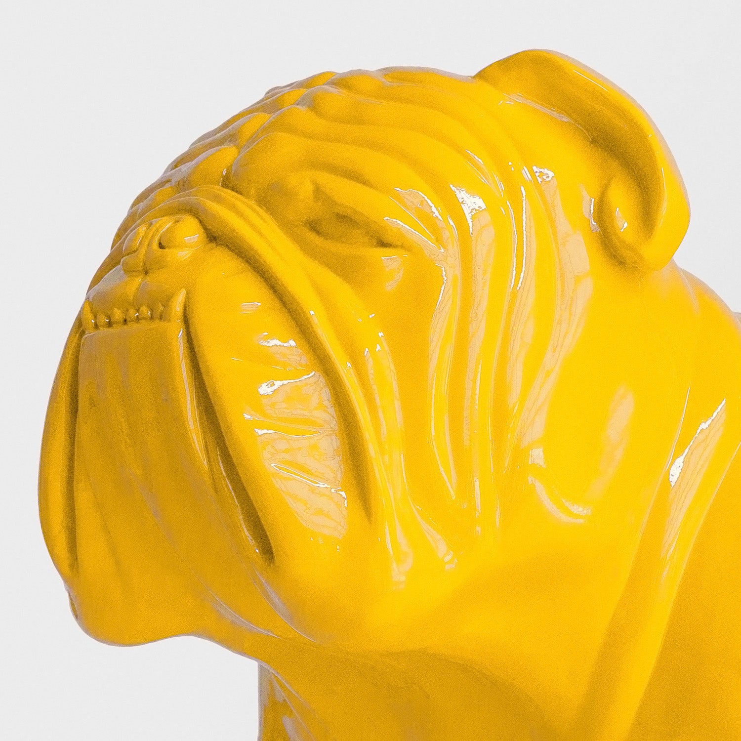 Bulldog Sculpture, Yellow, MD