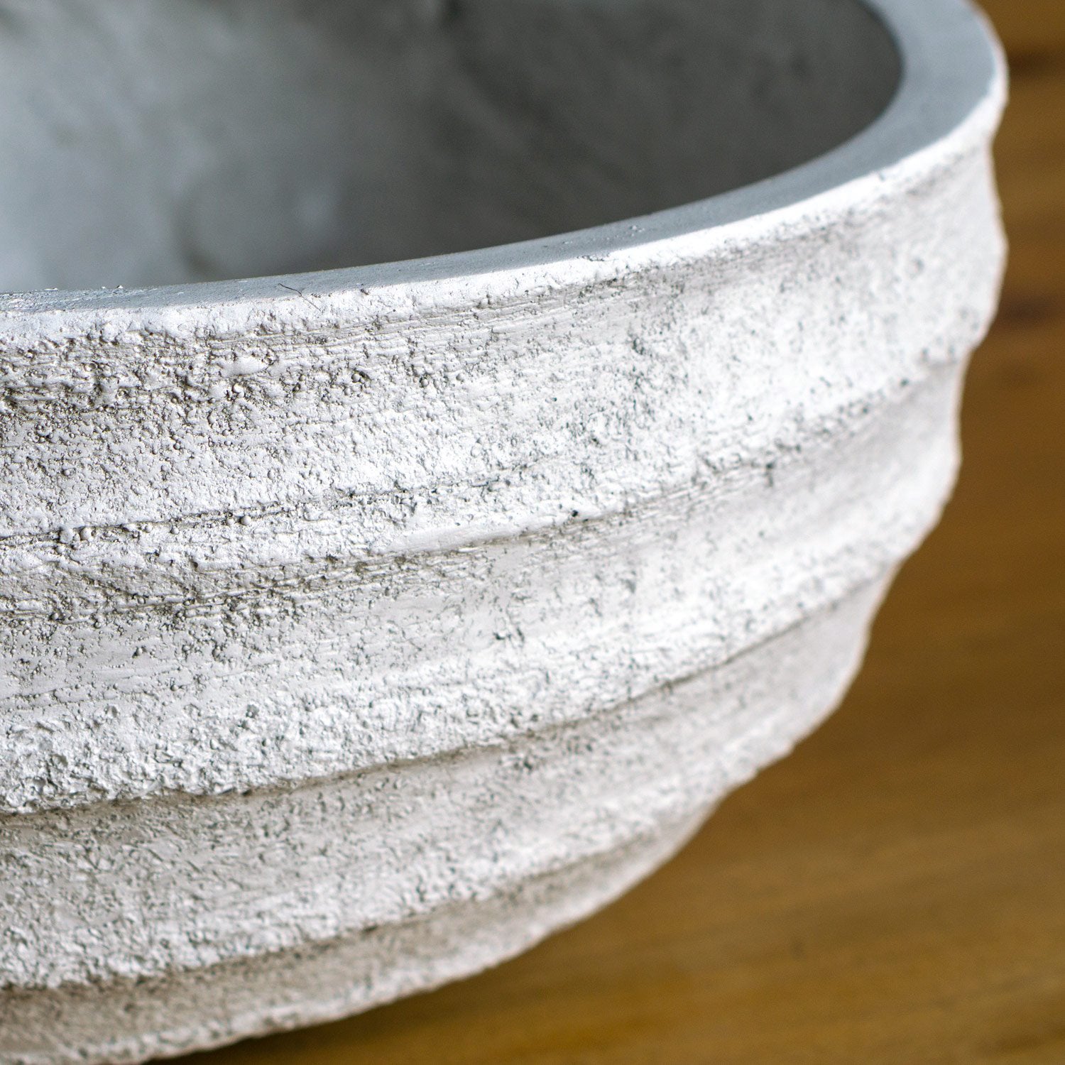 Distressed Texture: Dolma Bowl Antique White, Set/ 3