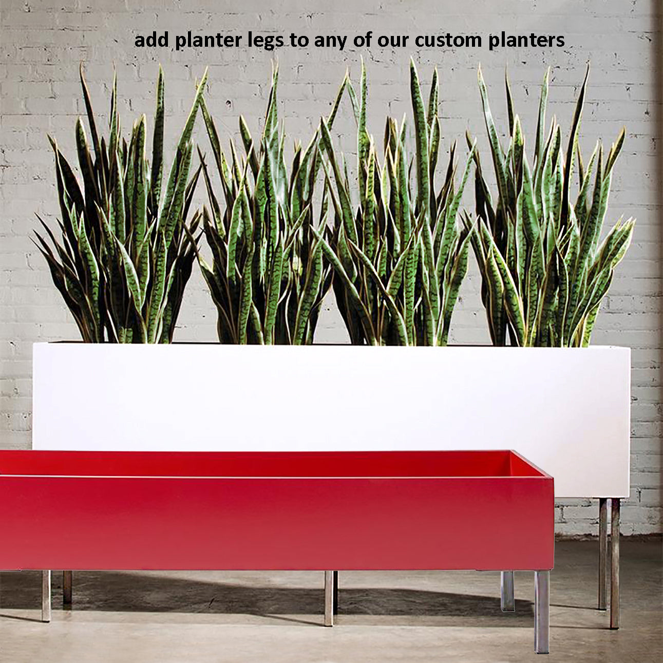 rectangular indoor planter with stand Rectangle 72"L Planter, Bronze Black — Gold Leaf Design Group