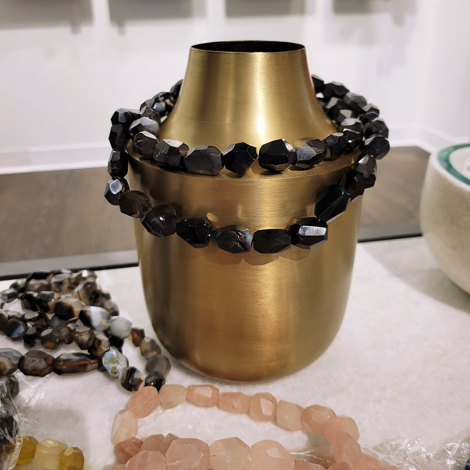Stone Vase Jewelry, Black Onyx