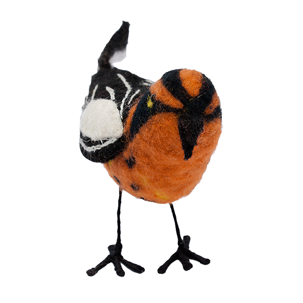 Felt Bird, Blackburnian Warbler