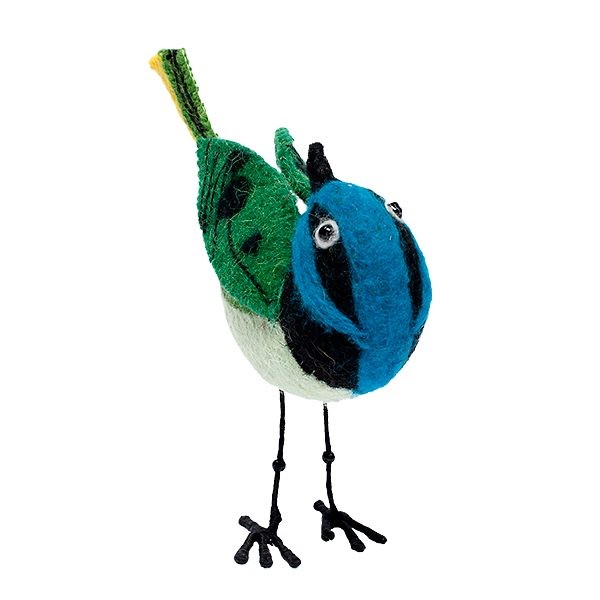 Felt Bird, Green Jay