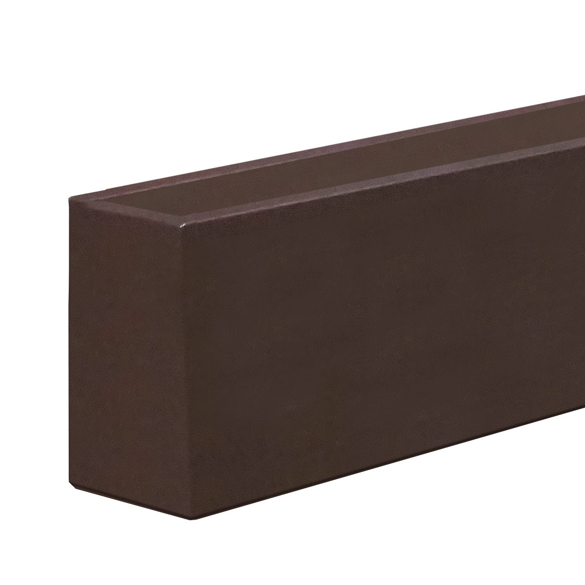 Rectangle Planter for Base of Movable Partition Wall, Bronze Black