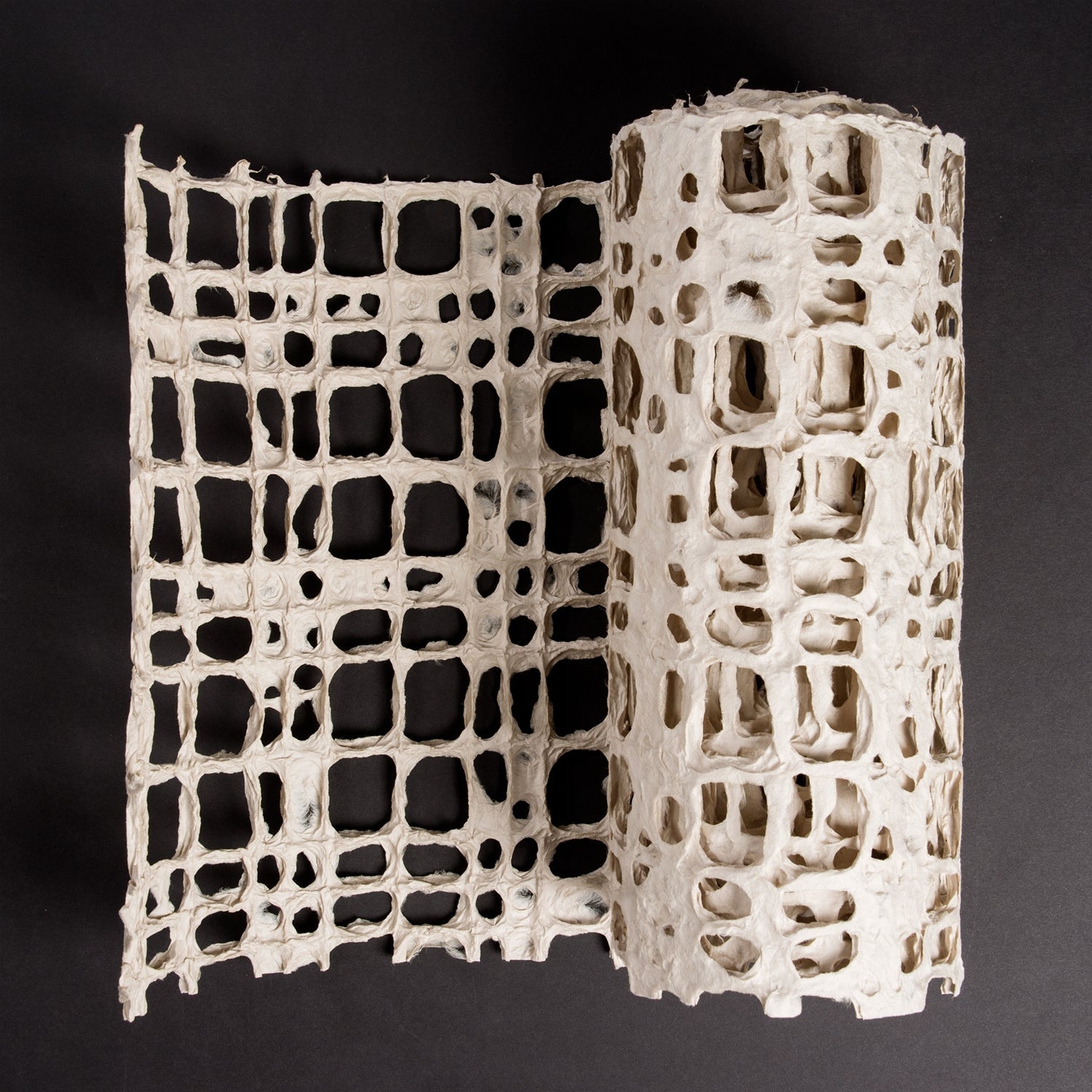 Handmade Paper Remnant, 'Digital' ~98"L x 16"W