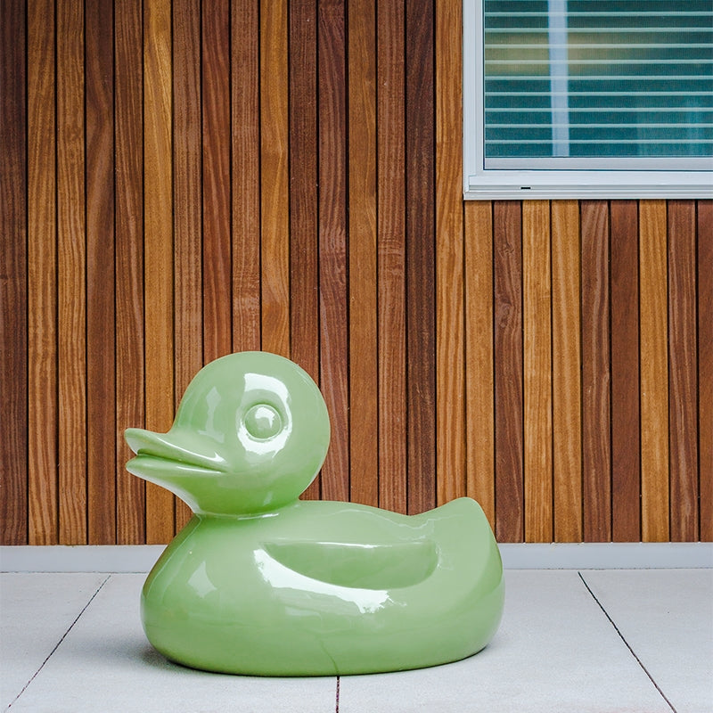 Duck Sculpture, Green Dill
