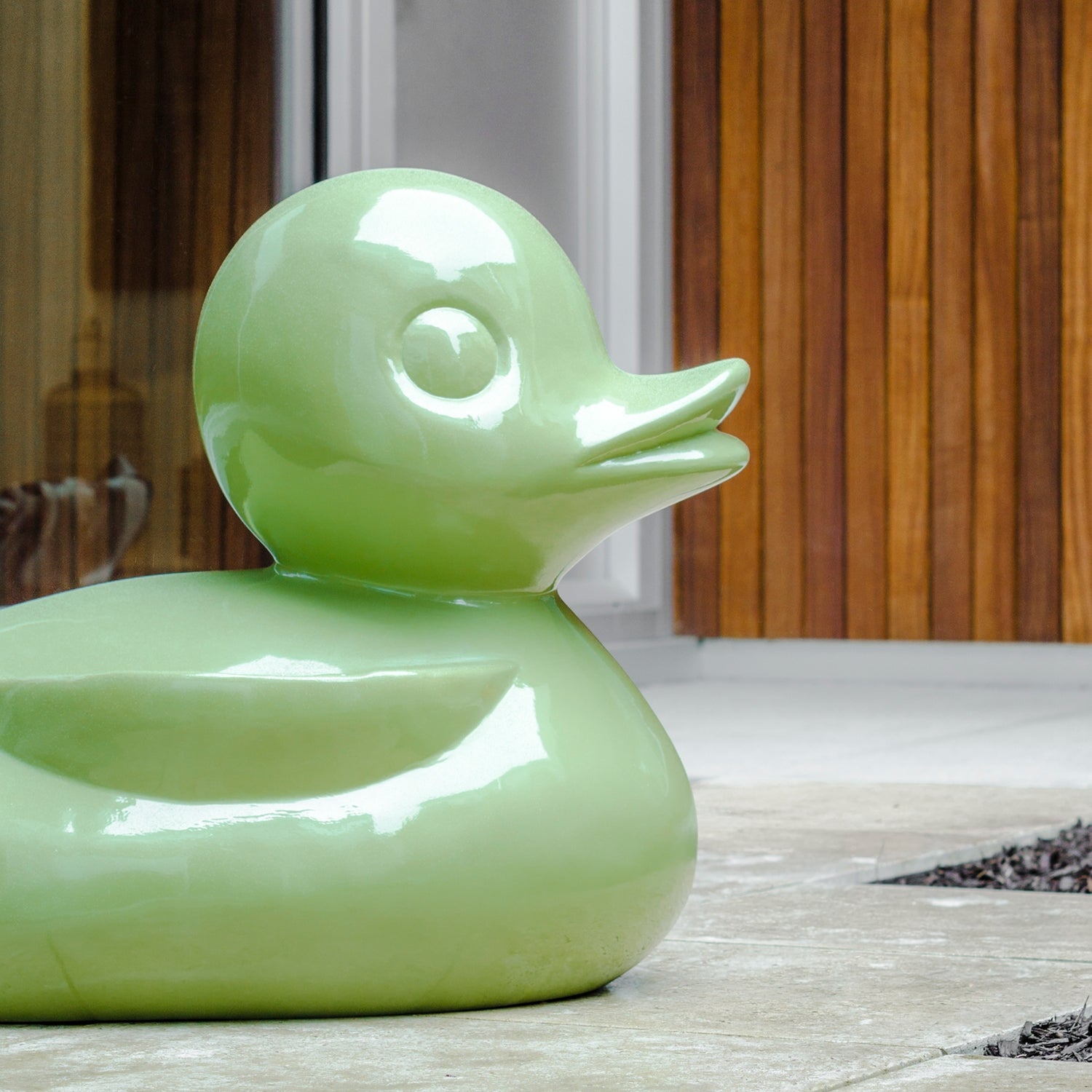 Duck Sculpture, Green Dill