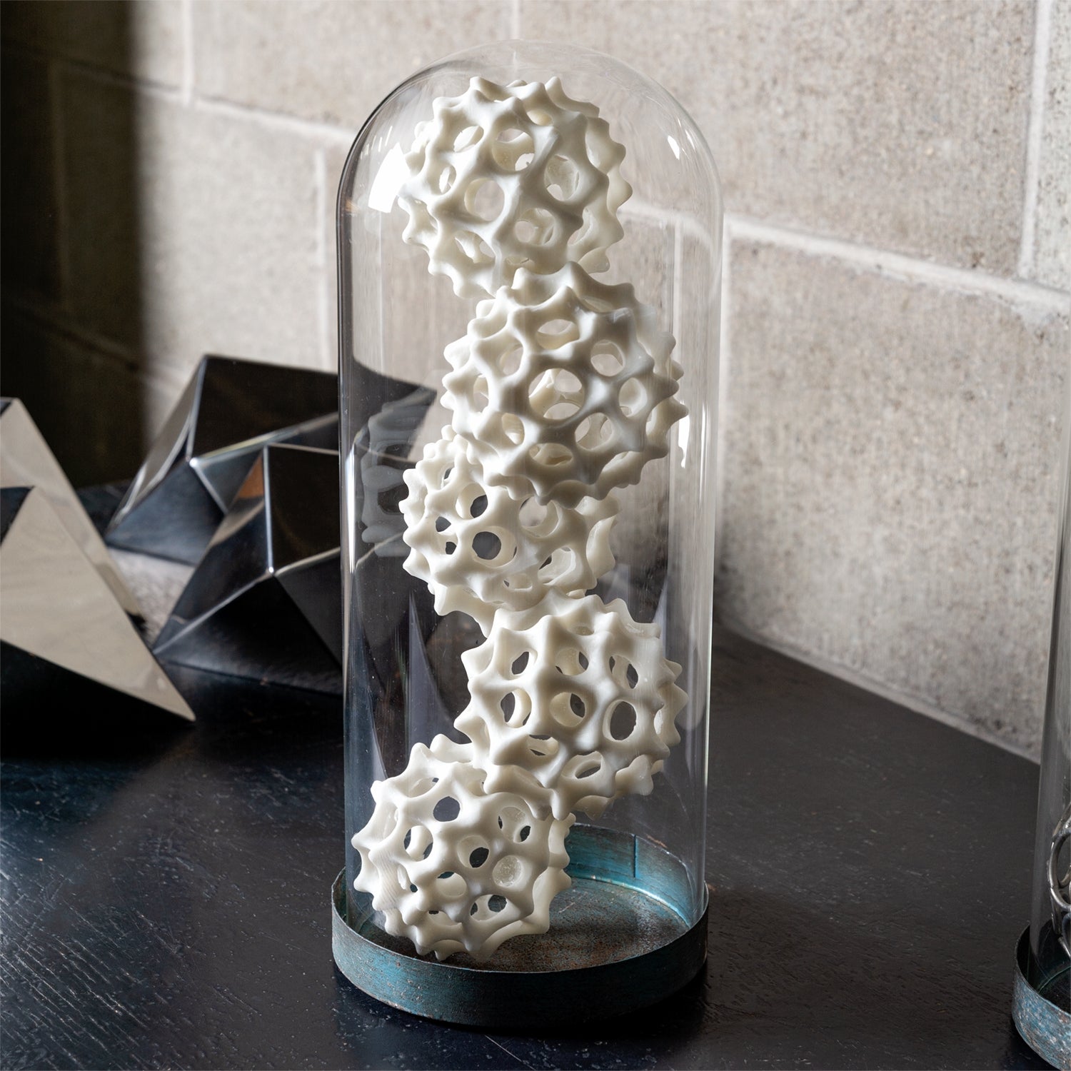 Biomorph- Pollen Sculpture, Cream/  Lt. Grey