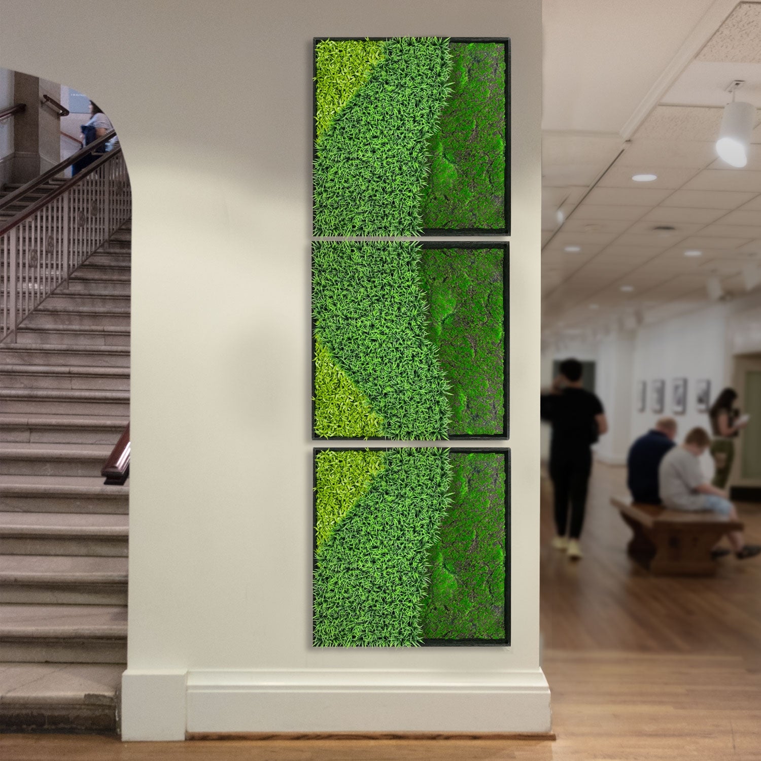 Green Wall, 'Wave Texture 3'