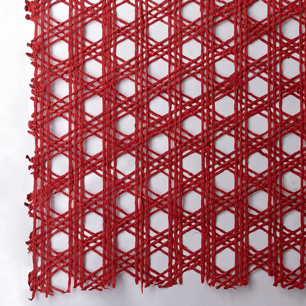 Handmade Paper Roll, 'Oru', Red