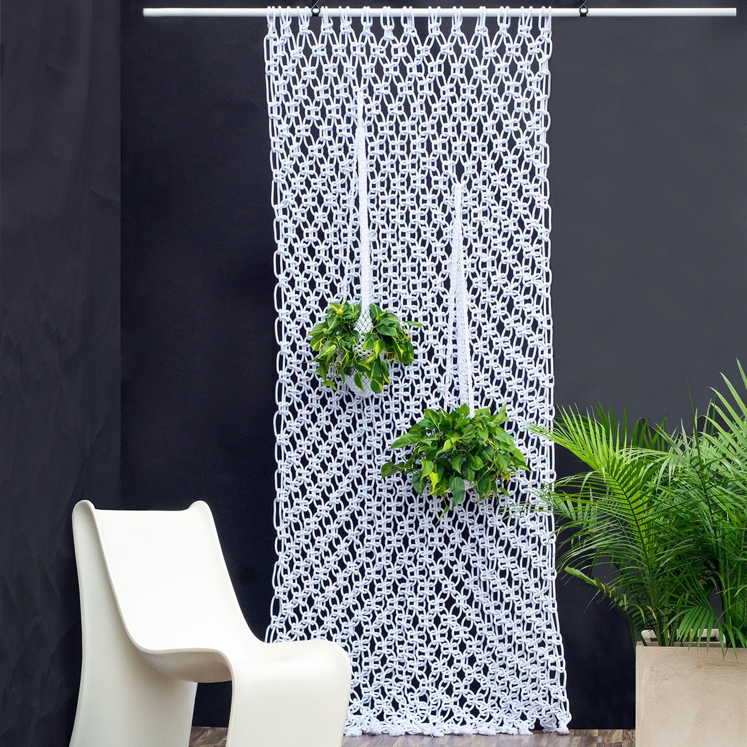 Macrame Panel, Outdoor — Gold Leaf Design Group