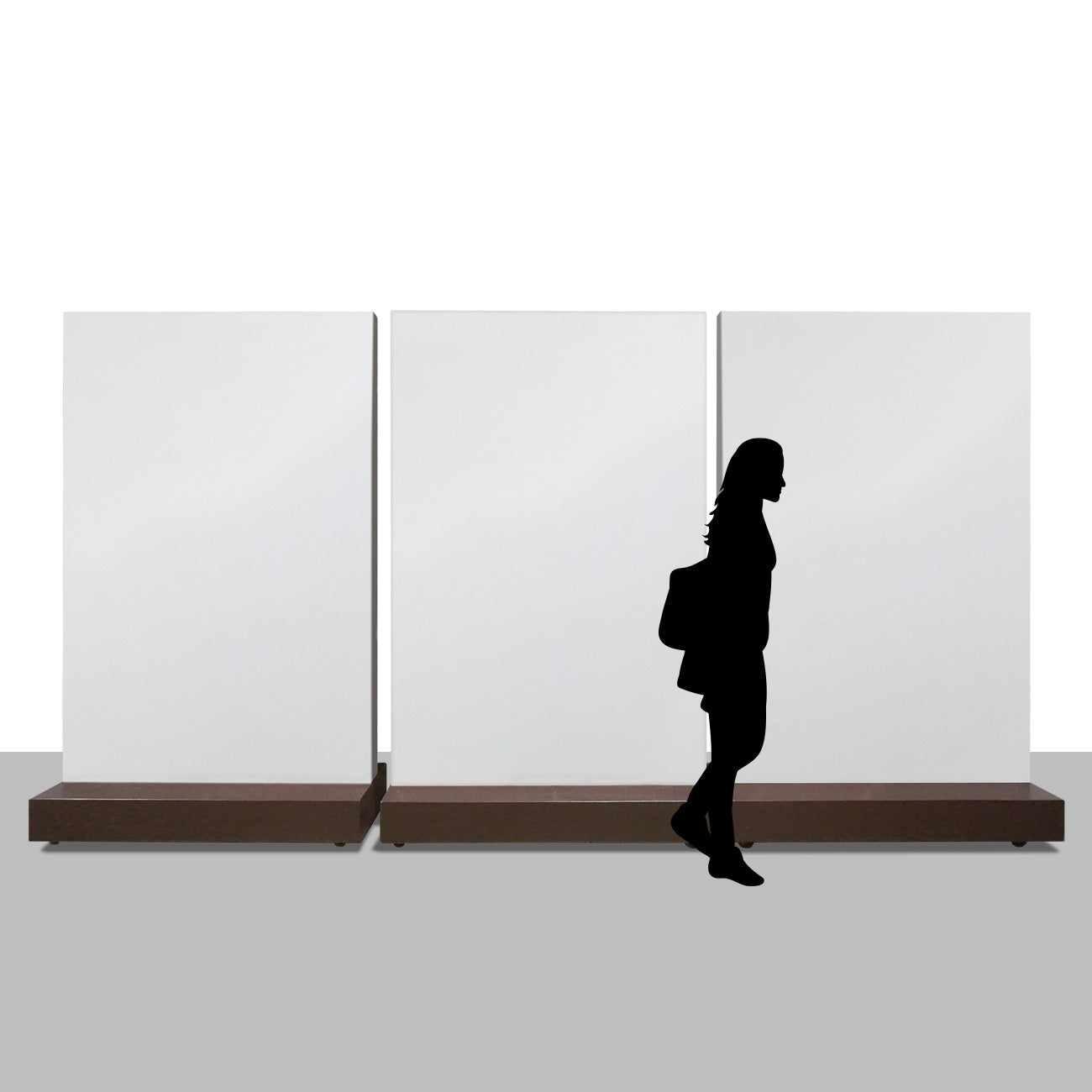 Movable Partition Wall, White Bronze