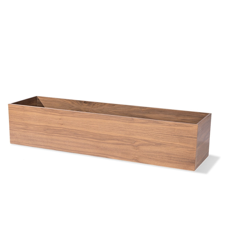 Rectangle 72"L Planter, Walnut Veneer