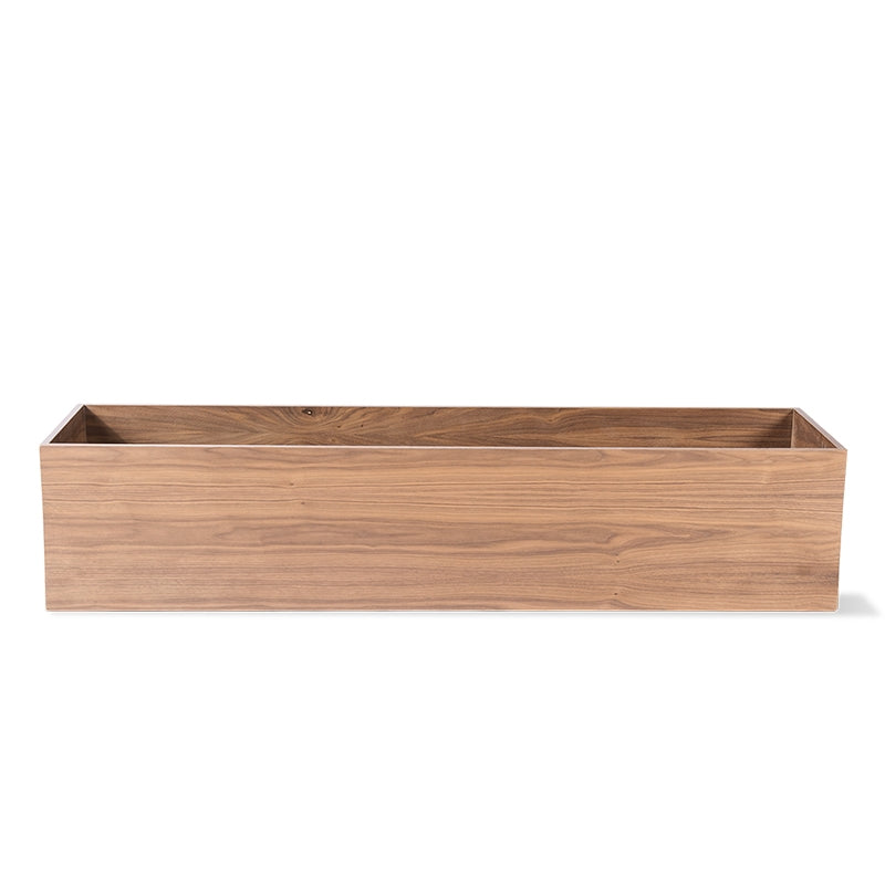 Rectangle 72"L Planter, Walnut Veneer